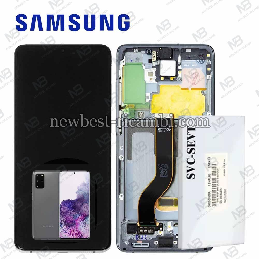 Samsung Galaxy S20 Plus G985 G986 Touch + Lcd + Frame Grey Service Pack