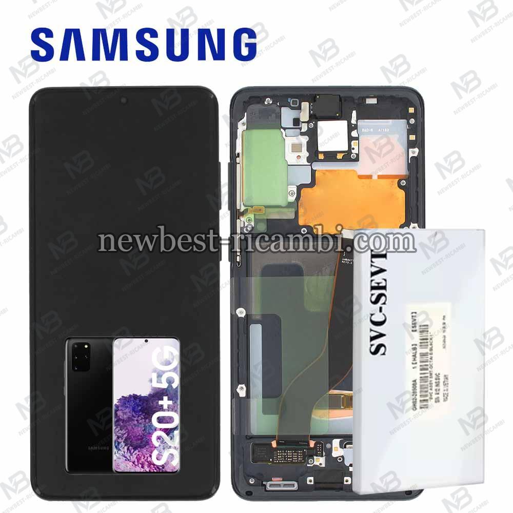 Samsung Galaxy S20 Plus G985 G986 Touch + Lcd + Frame Black Service Pack