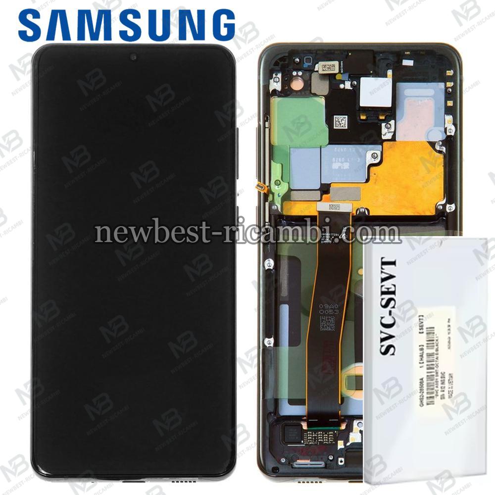 Samsung Galaxy S20 Ultra 5G G988 Touch + Lcd + Frame Black Service Pack