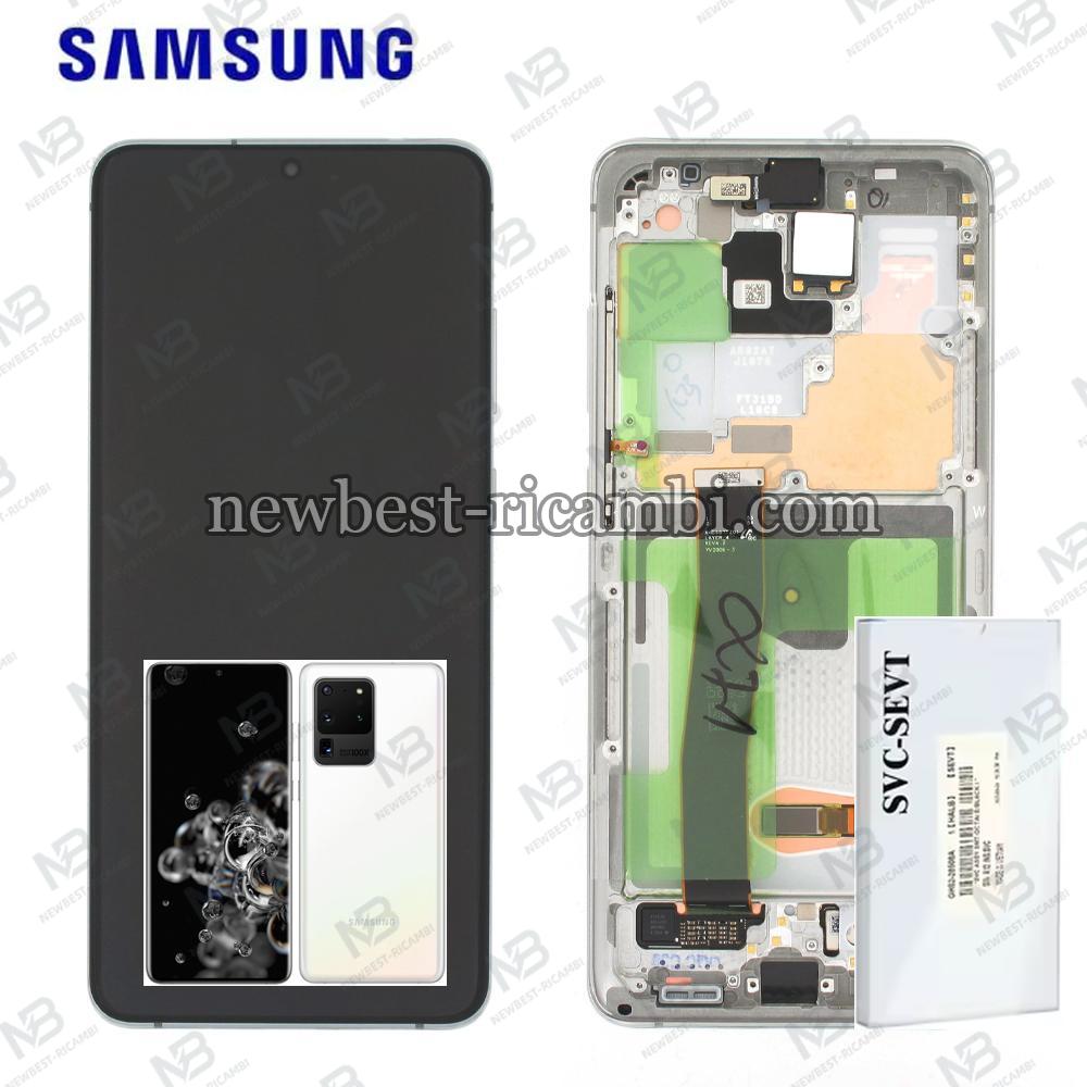 Samsung Galaxy S20 Ultra 5G G988 Touch+Lcd+Frame Phantom Silver Service Pack