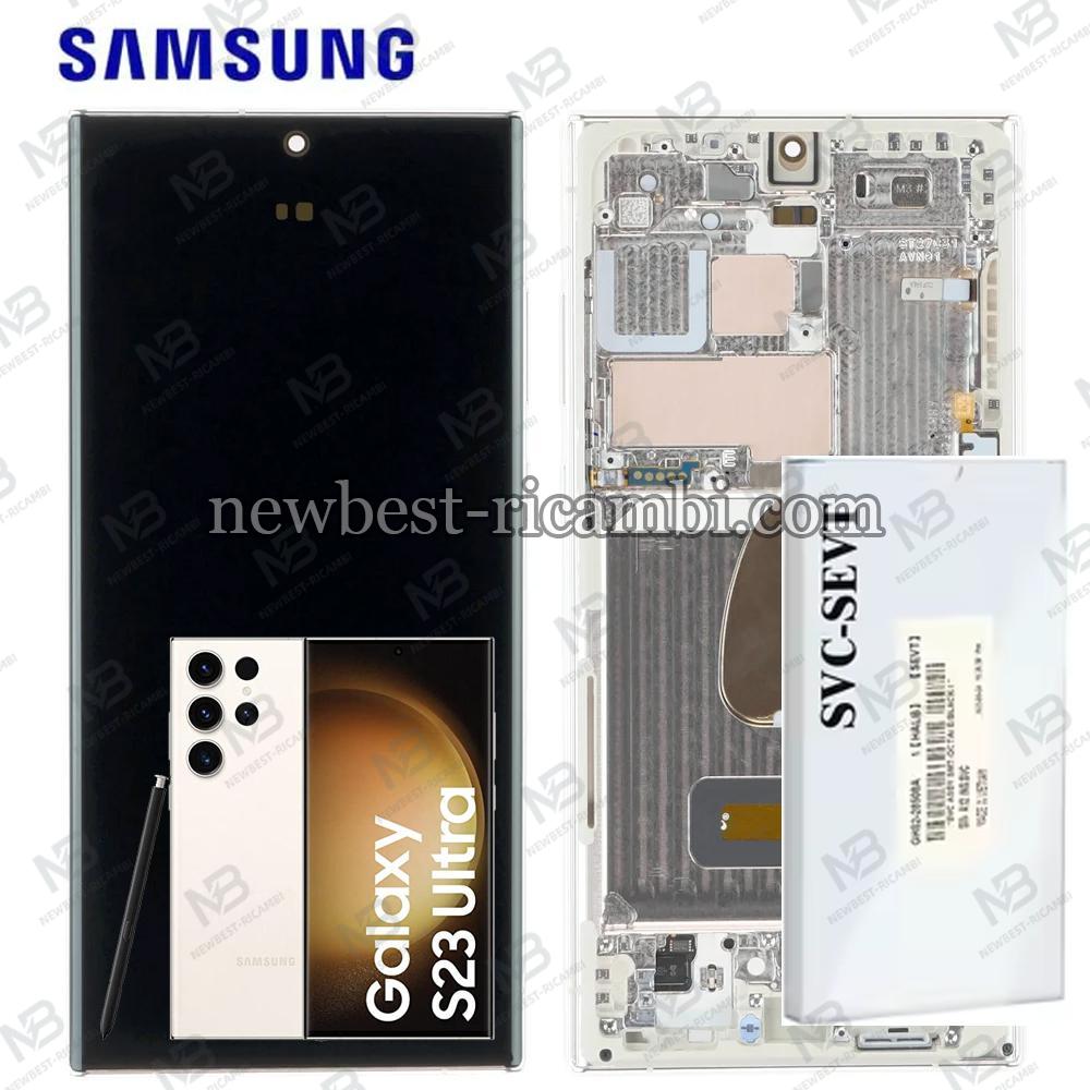Samsung Galaxy S23 Ultra S918 Touch+Lcd+Frame Cream Service Pack