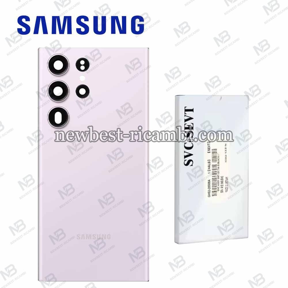 Samsung Galaxy S23 Ultra S918 Back Cover+Camera Glass Lavander Service Pack