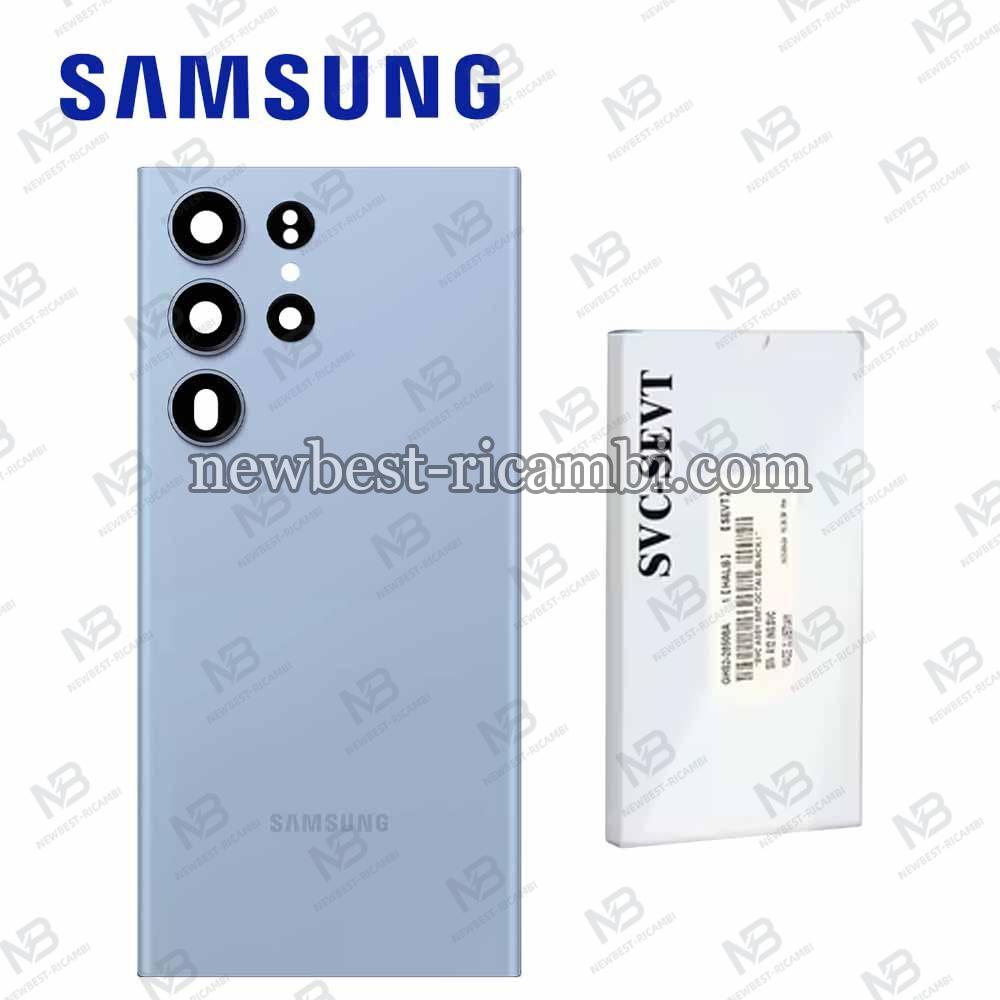 Samsung Galaxy S23 Ultra S918 Back Cover+Camera Glass Sky Blue Service Pack