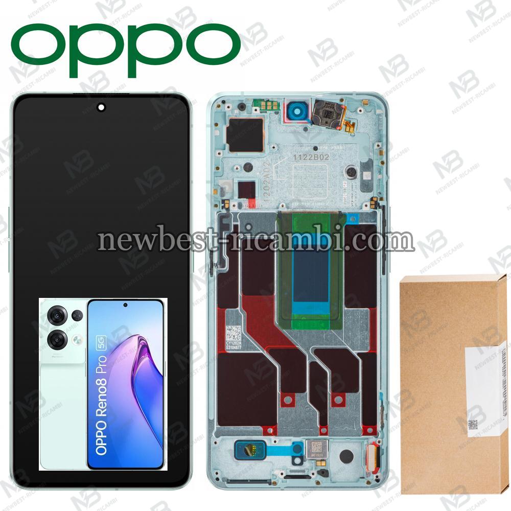 Oppo Reno 8 Pro 5G / 8 Pro+ 5G Touch + Lcd + Frame Green Service Pack