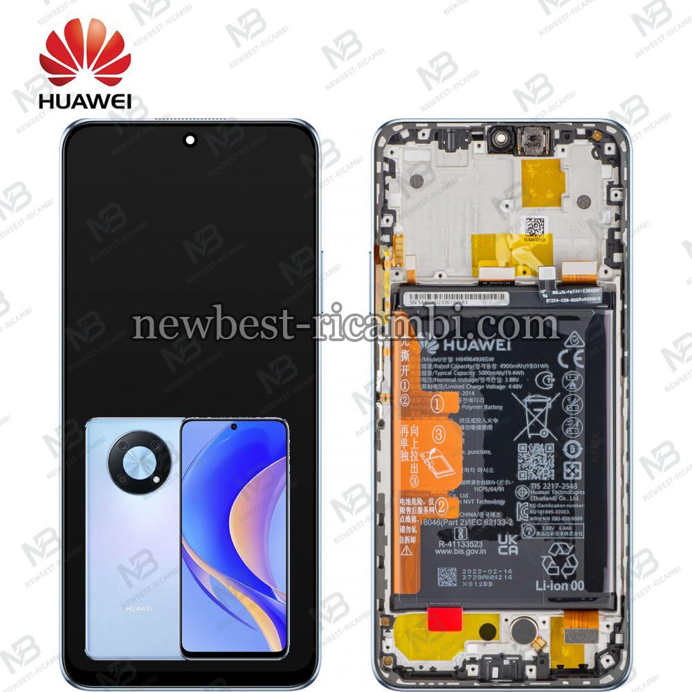Huawei Nova Y90 (CTR-LX1) Touch + Lcd + Frame + Battery Crystal Blue Service Pack