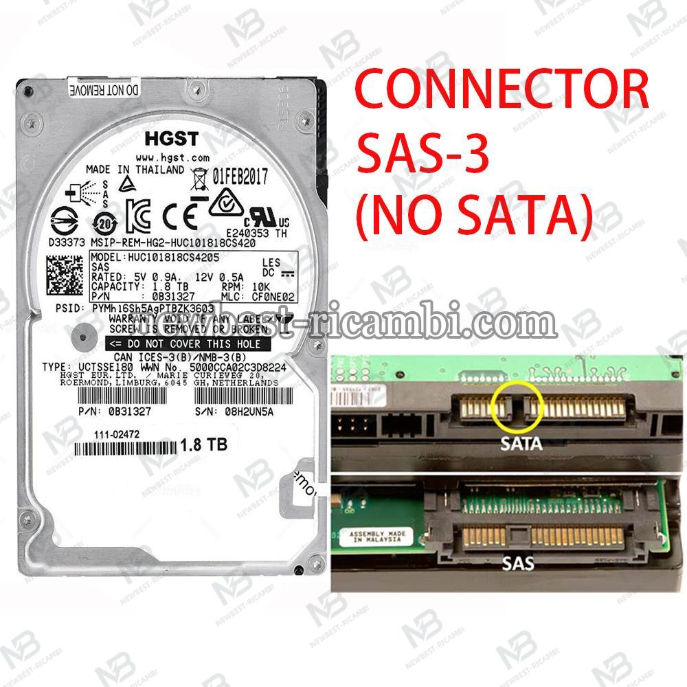 Dell 1.8TB SAS 10K 2.5" 12G 512e SED Hard Drive Used Grade AAA
