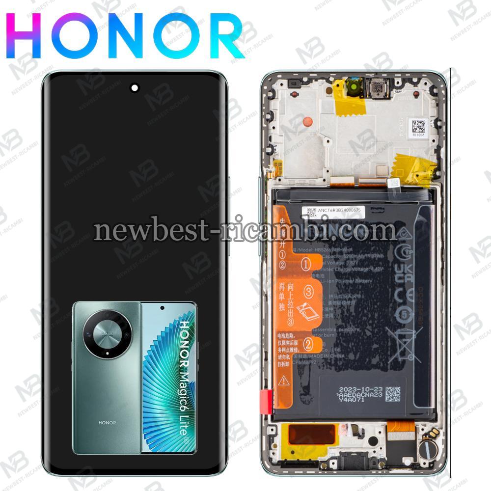 Huawei Honor Magic 6 Lite 5G Touch + Lcd + Frame Green Service Pack