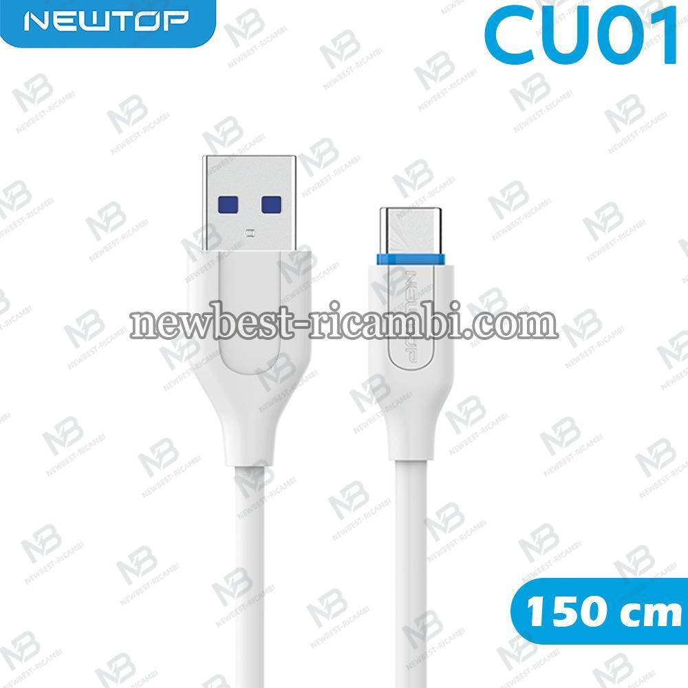 NEWTOP CU01 CAVO 150CM USB/TYPE-C (TYPE-C - 150cm)