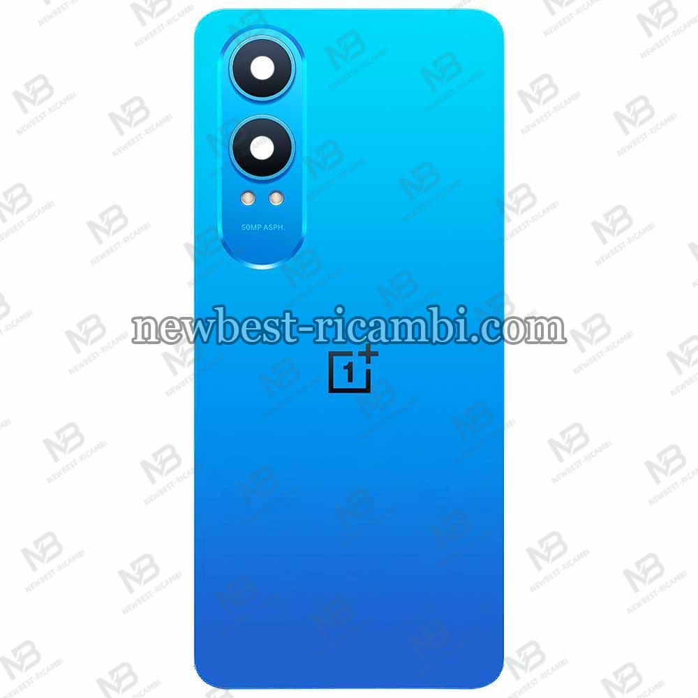 One Plus Nord CE 4 Lite 5G Back Cover + Camera Glass Blue