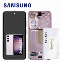 Samsung Galaxy S23 S911 Touch+Lcd+Frame Lavender Service Pack