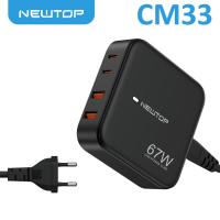 NEWTOP CM33 4 PORTE GAN CARICATORE 2USB-A + 2USB-C DA TAVOLO 67W