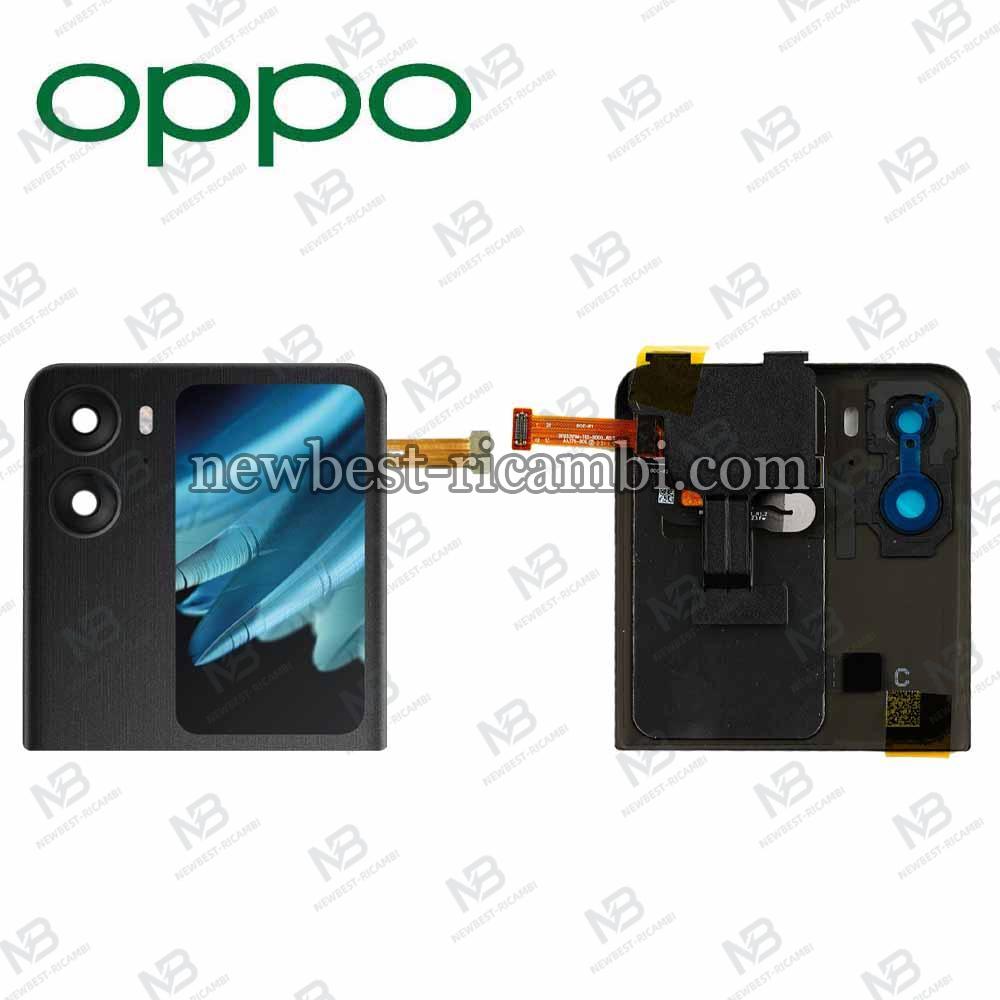 Oppo Find N2 Flip 5G (PGT110 / CPH2437) Outer Lcd + Cover Black Service Pack