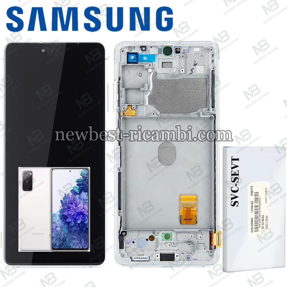 Samsung Galaxy S20 FE G780 Touch + Lcd + Frame White Service Pack
