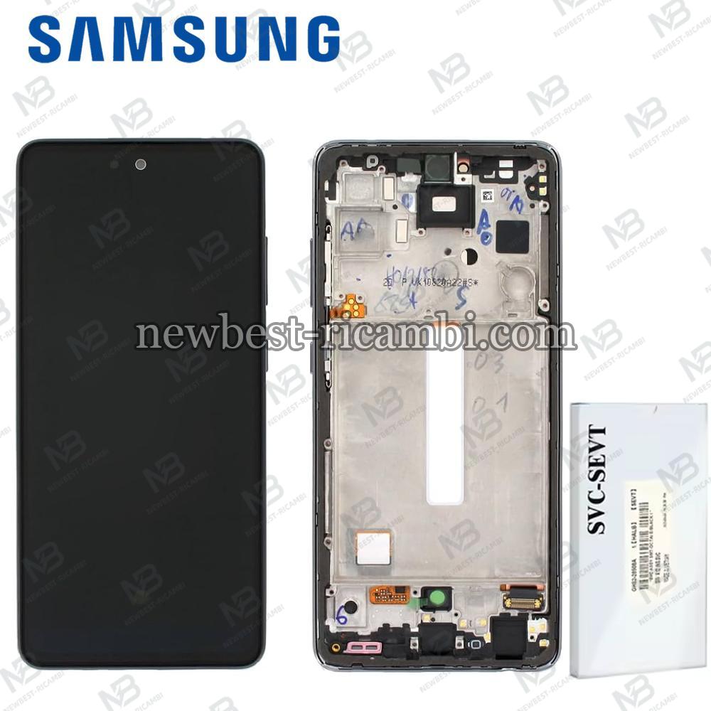 Samsung Galaxy A525/ A526/ A528 Touch+Lcd+Frame Black Service Pack