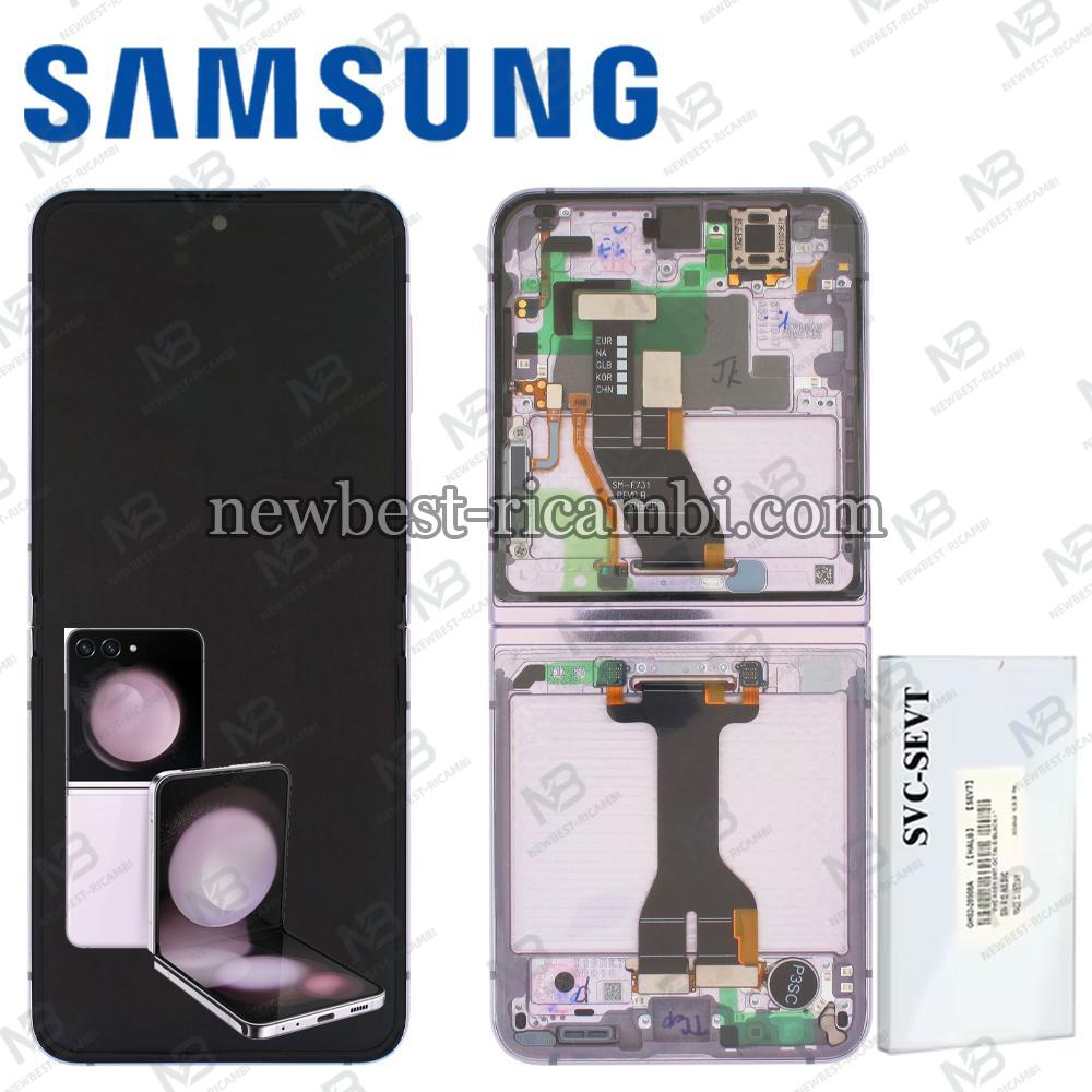 Samsung Galaxy F731 / Z Flip 5 5G Touch + Lcd + Frame Pink / Lavander Service Pack