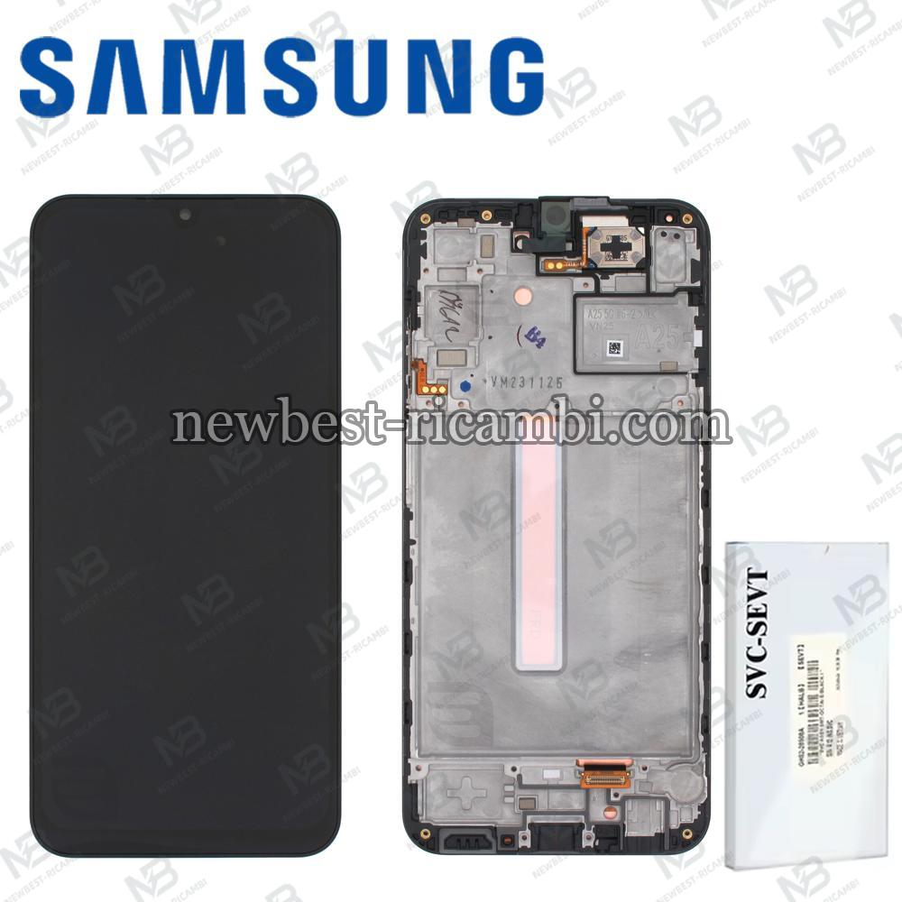 Samsung Galaxy A25 5G A256 Touch + Lcd + Frame Black Service Pack