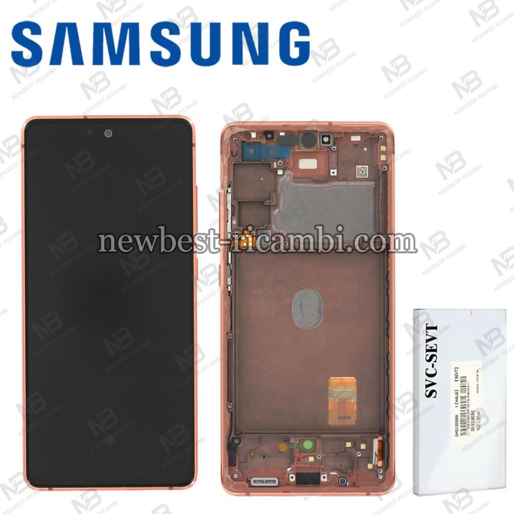 Samsung Galaxy S20 FE G780 Touch + Lcd + Frame Orange Service Pack