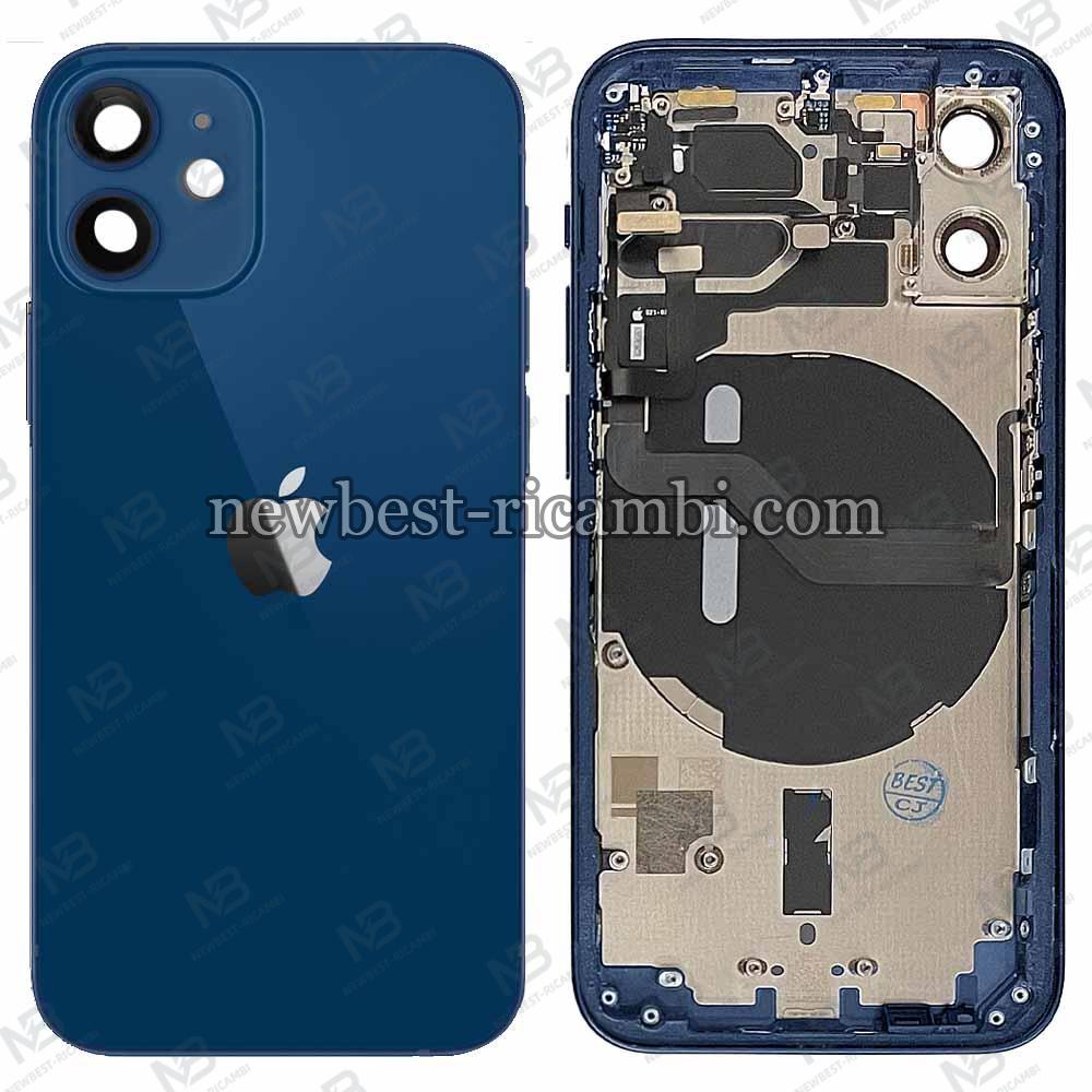 iPhone 12 Mini Back Cover With Frame Blue Disassemble Grade B Original