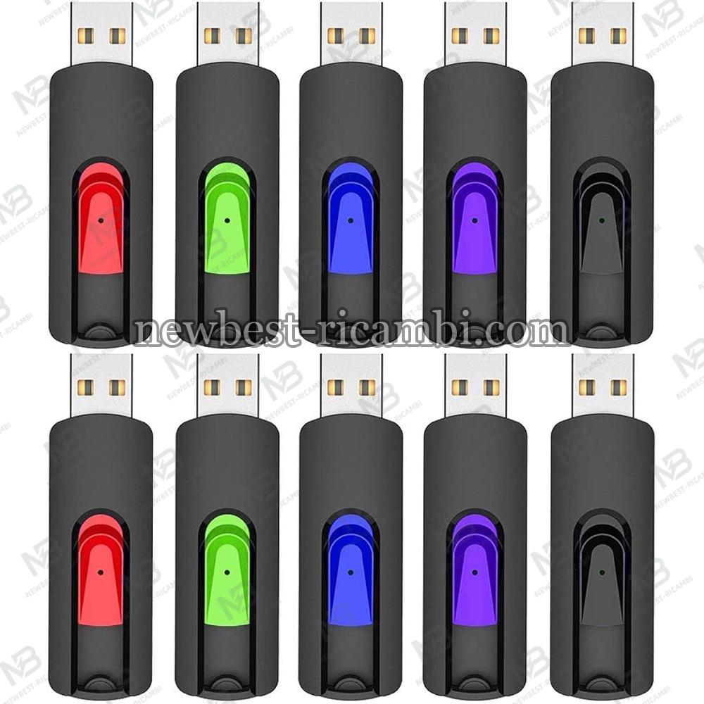 Vansuny 32GB USB Stick USB 2.0 Flash Drive 10Pack Memory Sticks Slide Retractable Thumb Drive