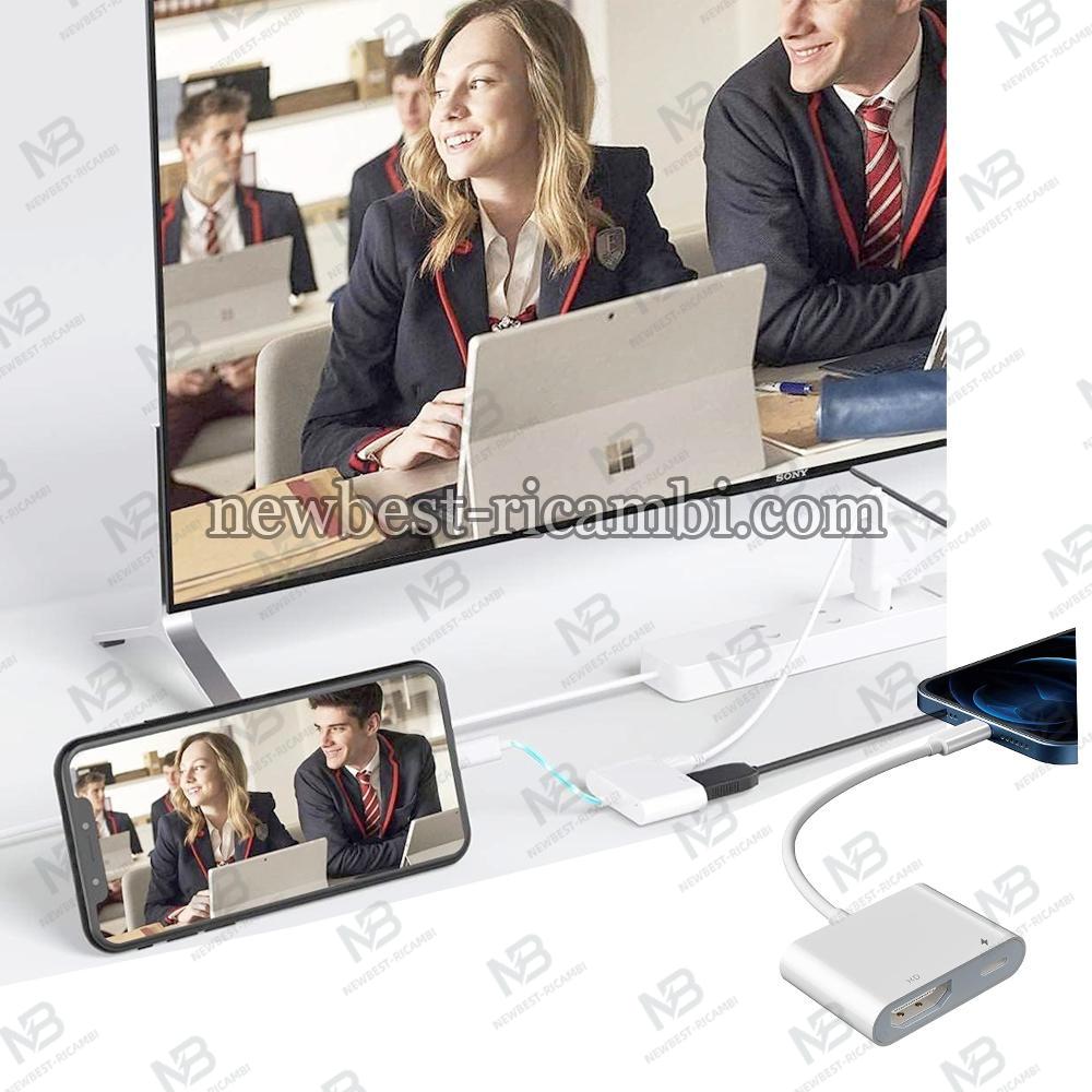 Yehua HDMI Adapter For iPhone iPad To TV In Blister