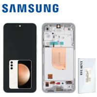 Samsung Galaxy S23 FE S711 Touch + Lcd + Frame Silver / White Service Pack