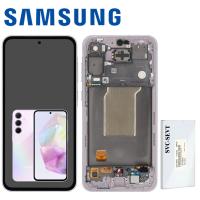 Samsung Galaxy A55 5G A556 Touch + Lcd + Frame Purple Service Pack