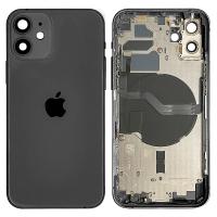 iPhone 12 Back Cover With Frame Black Disassembled Grade A Original