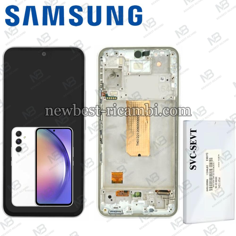 Samsung Galaxy A54 5G A546 Touch+Lcd+Frame White Service Pack