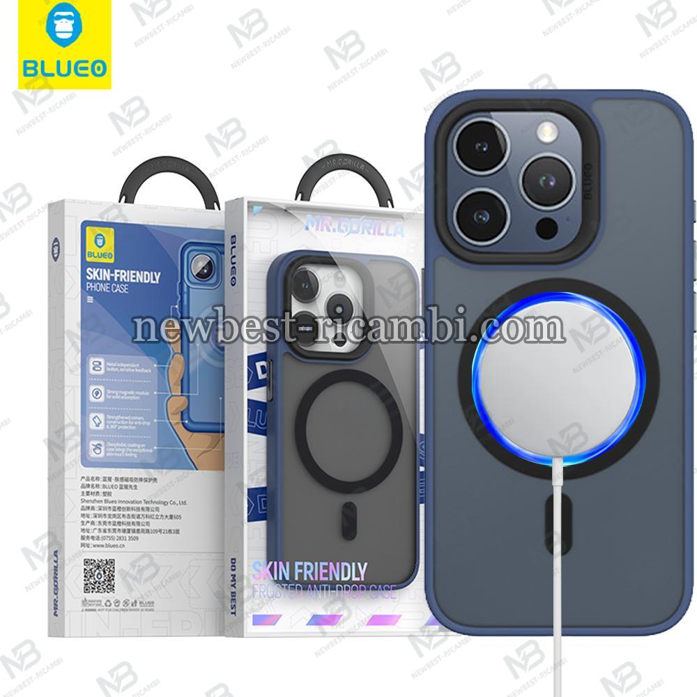 Blueo Skin Friendly Frosted Anti-Drop Case - iPhone 15 - Blue In Blister