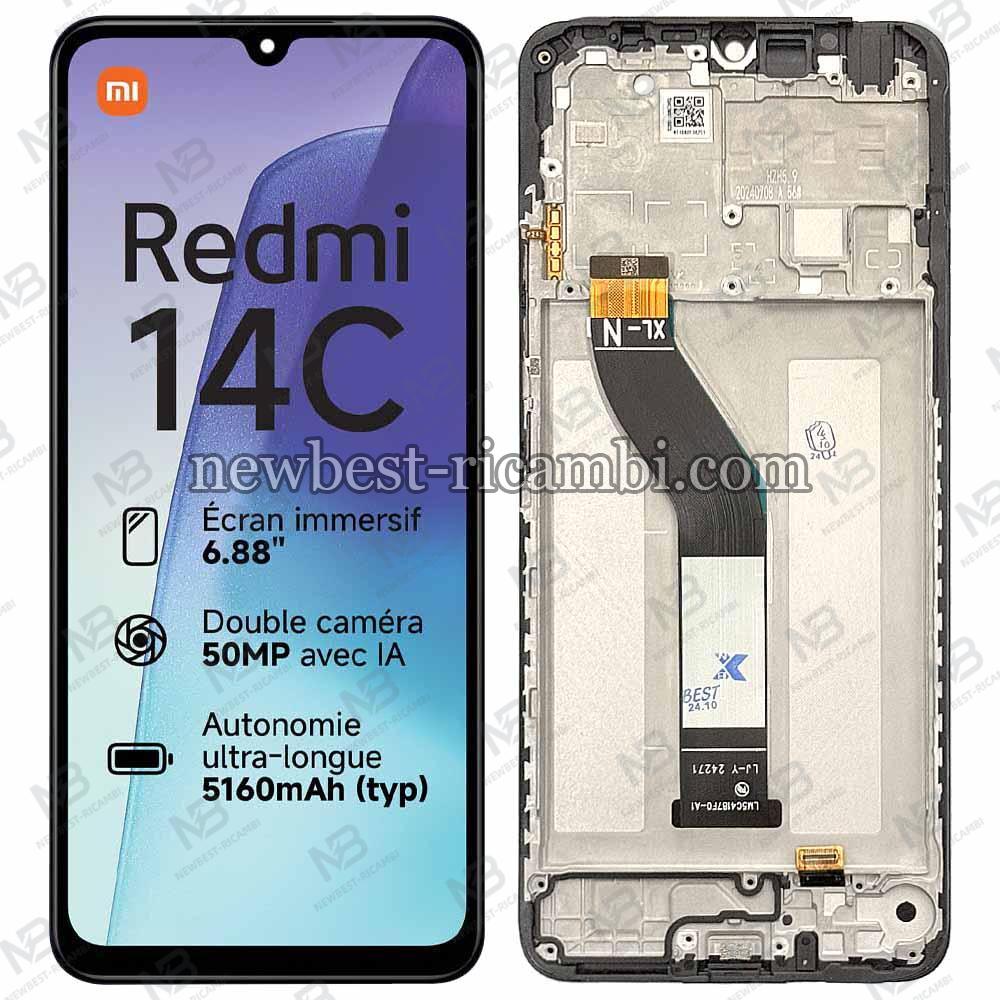 Xiaomi Redmi 14C / Poco C75 4G (2024) (23100RN82L) Touch + Lcd + Frame Black