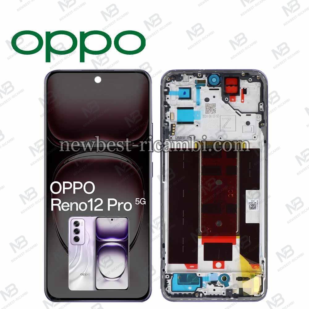 Oppo Reno 12 Pro 5G (CPH2629) Touch + Lcd + Frame Silver Service Pack