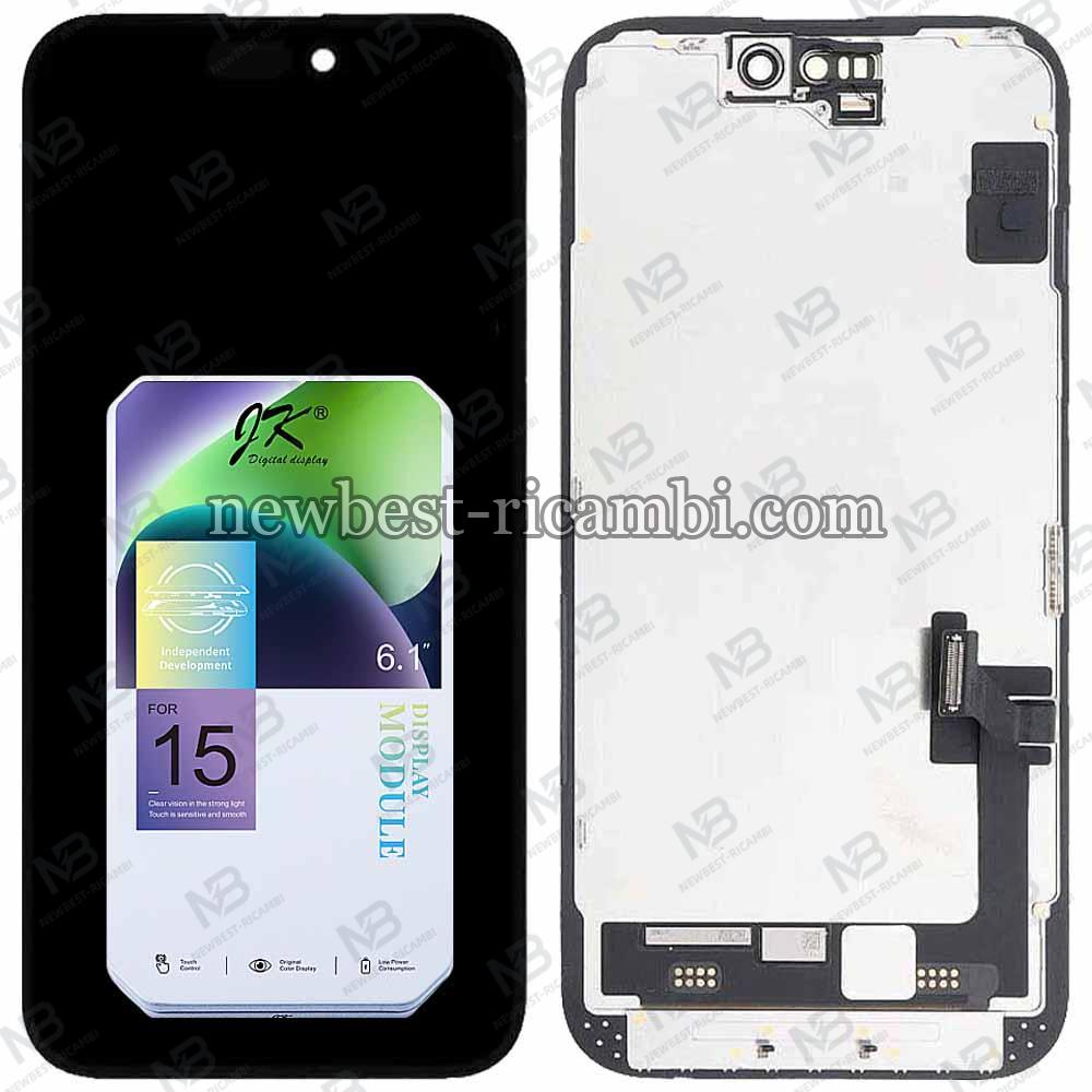 iPhone 15 Touch+Lcd+Frame Black JK Incll Oem