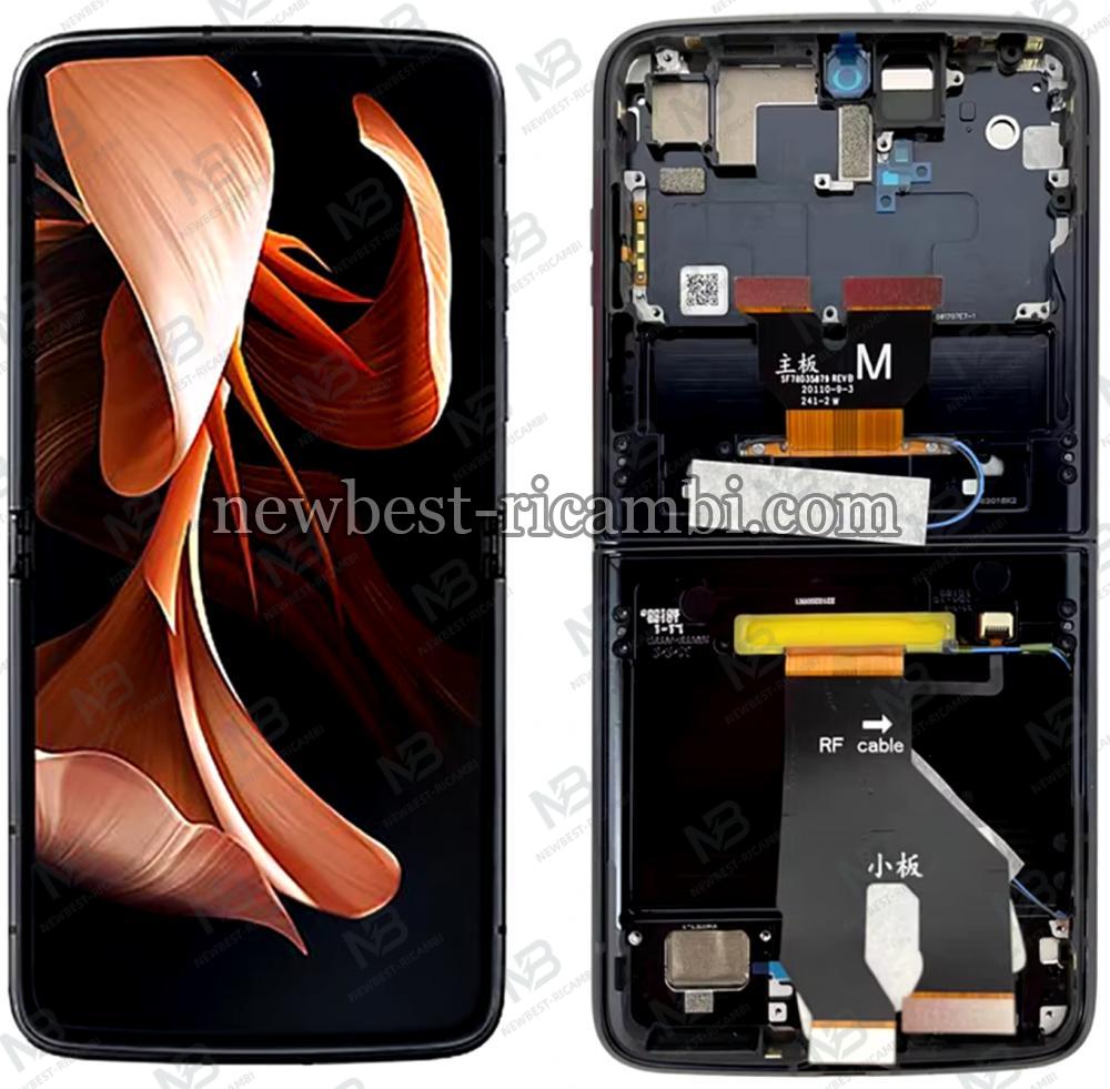 Moto Razr 2022 XT-2251 Touch + Lcd + Frame Black Service Pack