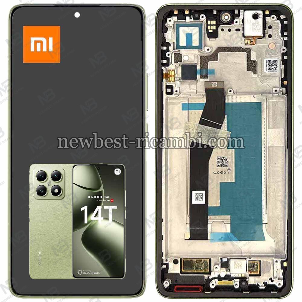 Xiaomi Mi 14T 5G Touch + Lcd + Frame Green Service Pack