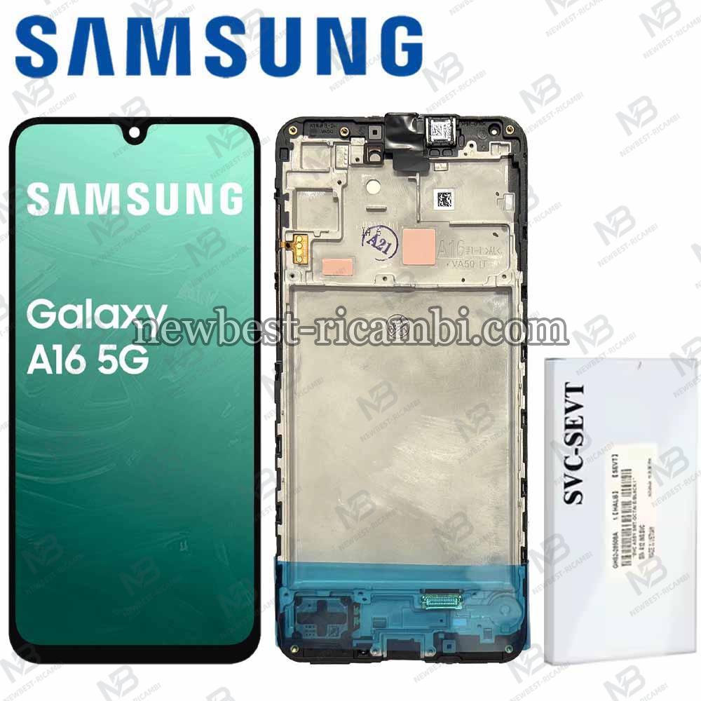 Samsung Galaxy A16 5G / A166 Touch + Lcd + Frame Black Service Pack