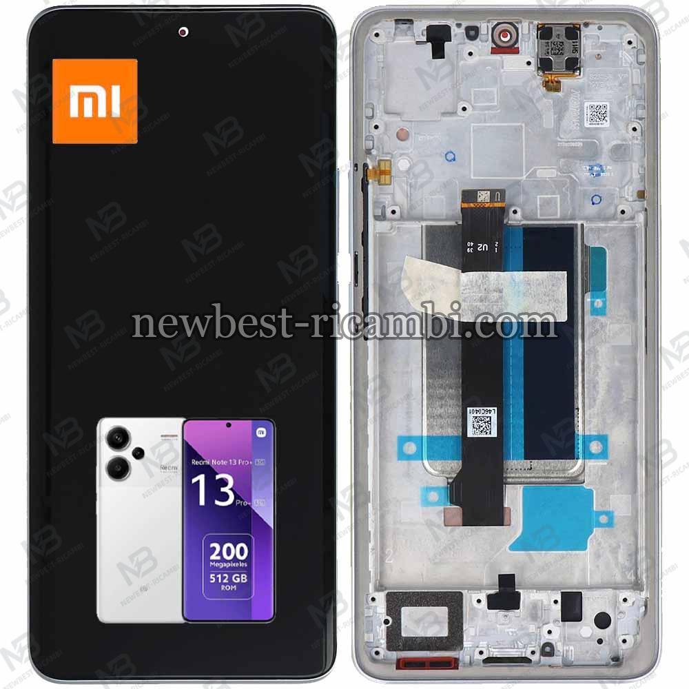 Xiaomi Redmi Note 13 Pro+ 5G Touch + Lcd + Frame White Service Pack