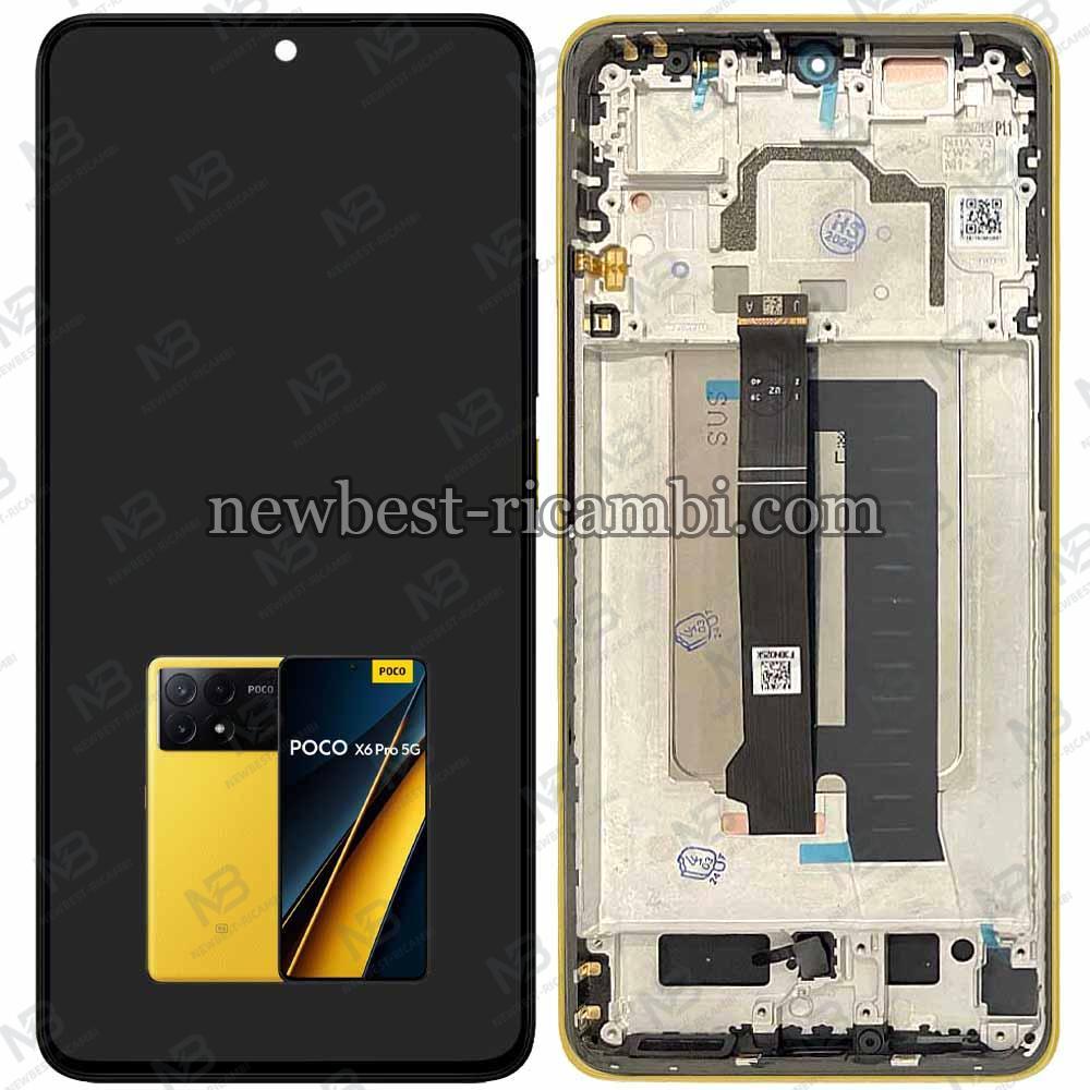 Xiaomi Poco X6 Pro 5G Touch + Lcd + Frame Yellow