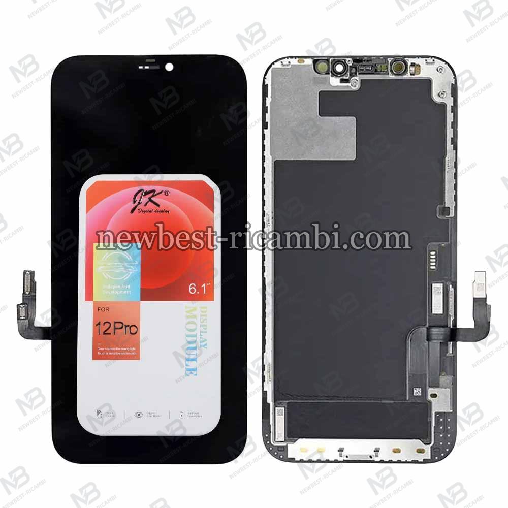 iPhone 12 / iPhone 12 Pro Touch+Lcd+Frame Black JK Incll Oem