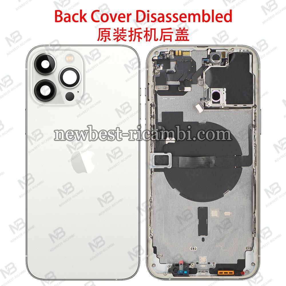 iPhone 13 Pro Max Back Cover + Frame Silver / White Dissembled Grade B Original