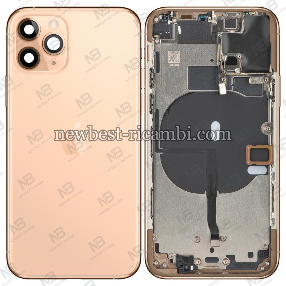 iPhone 11 Pro Back Cover With Frame Gold Dissembled Original