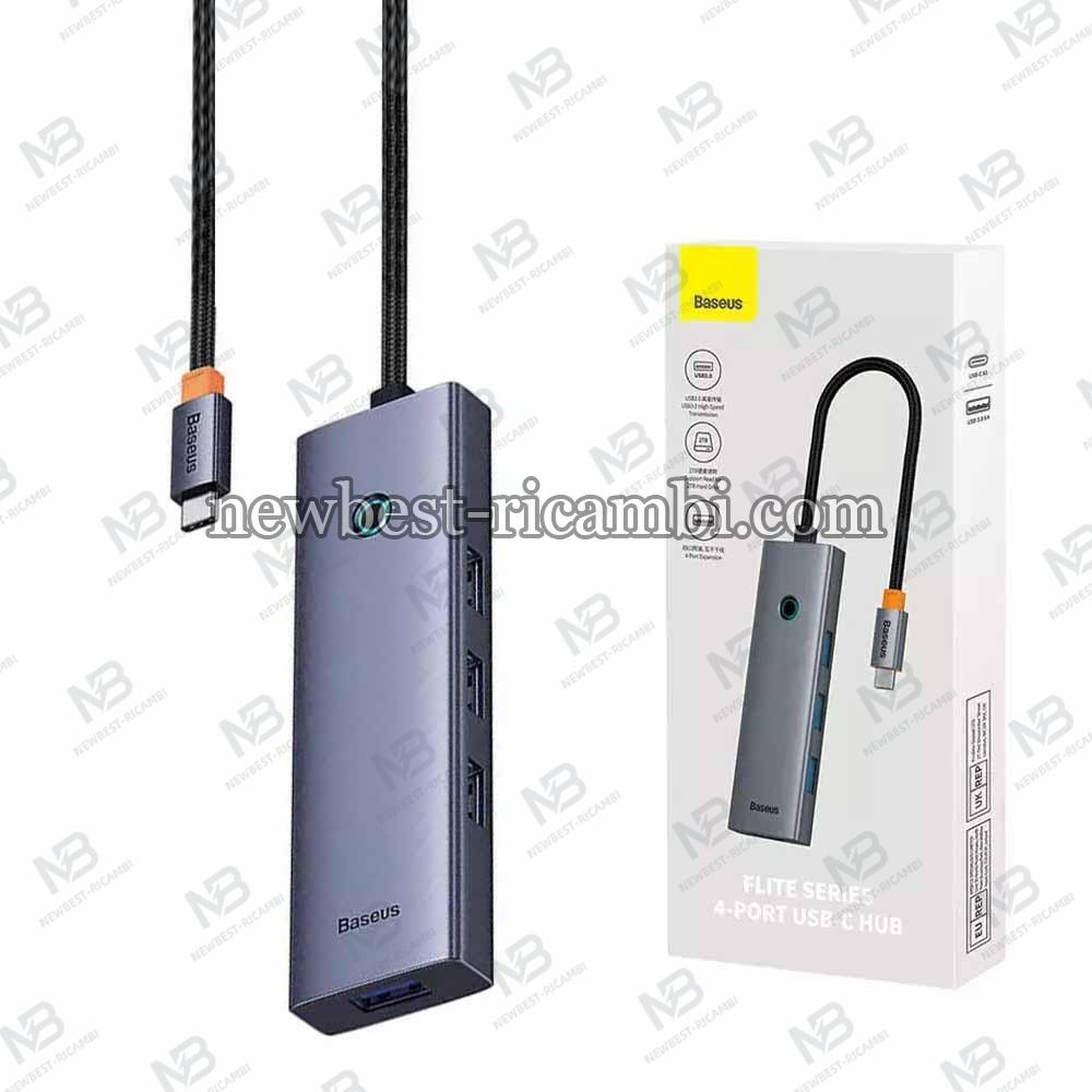 USB-C Hub Baseus UltraJoy, 4 x USB-A 3.0, Grey B0005280A813-03 in Blister