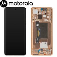 Motorola Edge 50 5G (XT2407) Touch + Lcd + Frame Peach Fuzz Service Pack