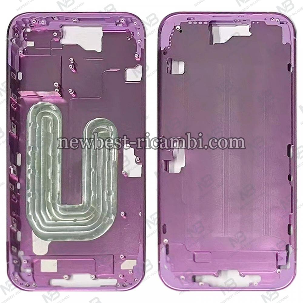 iPhone 16 Plus Middle Frame + Side Key Pink