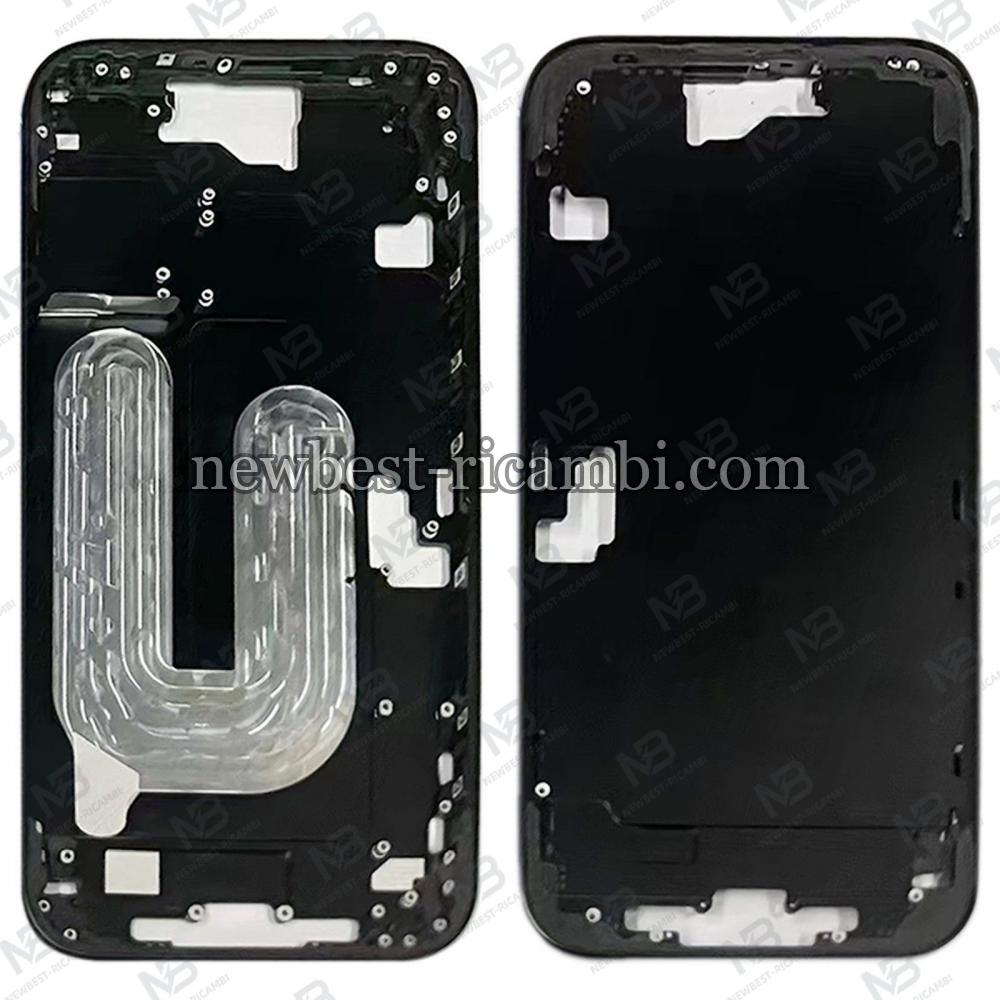 iPhone 16 Plus Middle Frame + Side Key Black