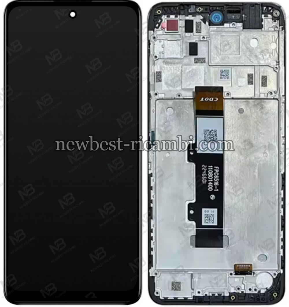 Motorola Moto E22s (XT2229) Touch + Lcd + Frame Black