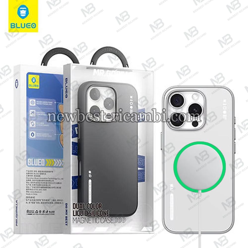Blueo Dual-Color Liquid Silicone Magnetic Case iPhone 16 Pro Max White In Blister