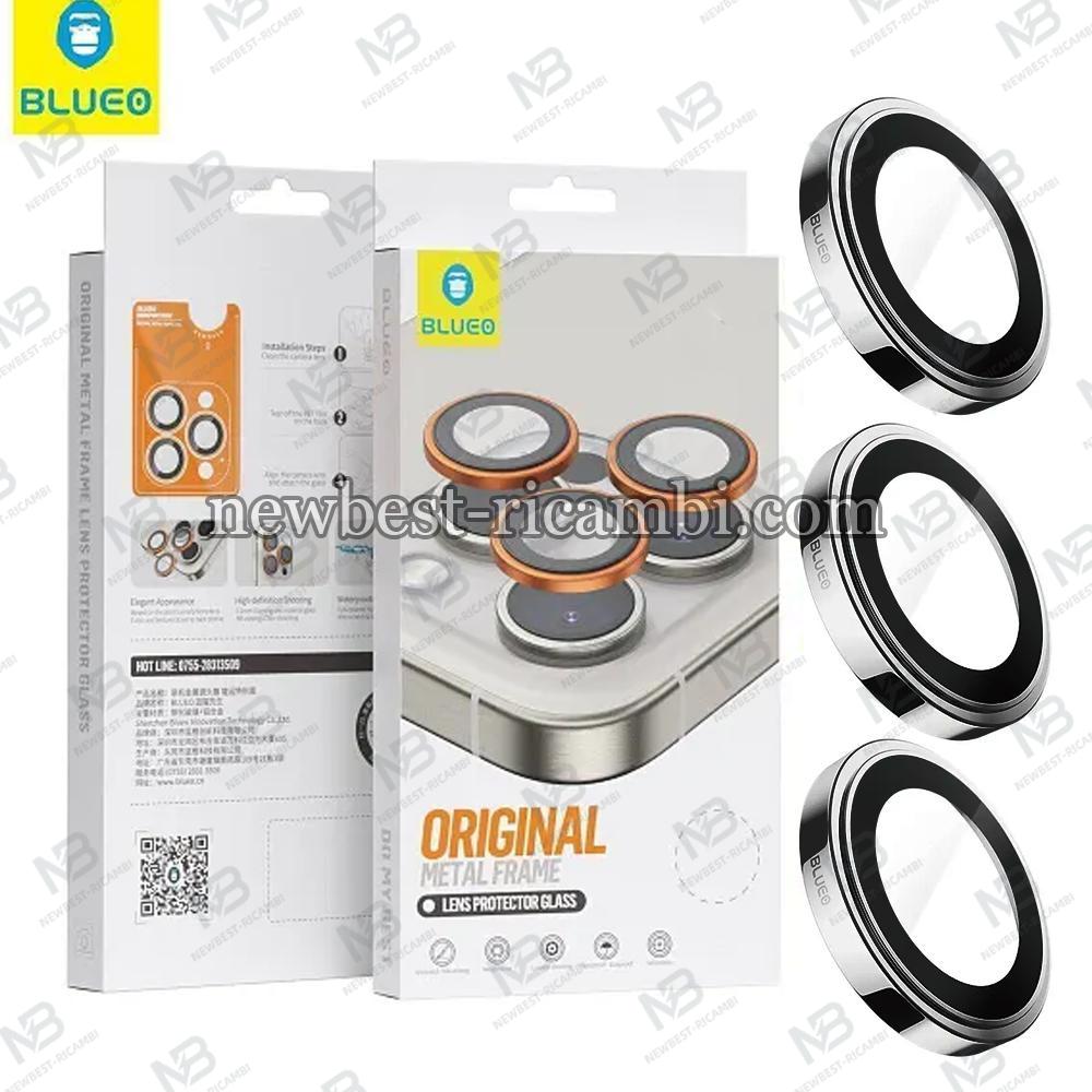 Blueo Original Metal Frame Lens Protector Glass iPhone 13 Pro / 13 Pro Max Silver In Blister