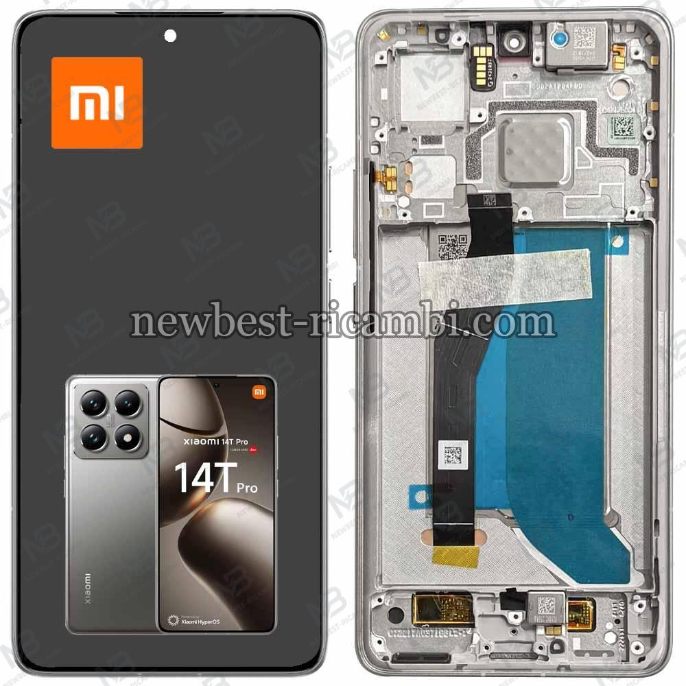 Xiaomi Mi 14T Pro 5G Touch + Lcd + Frame Gray Service Pack