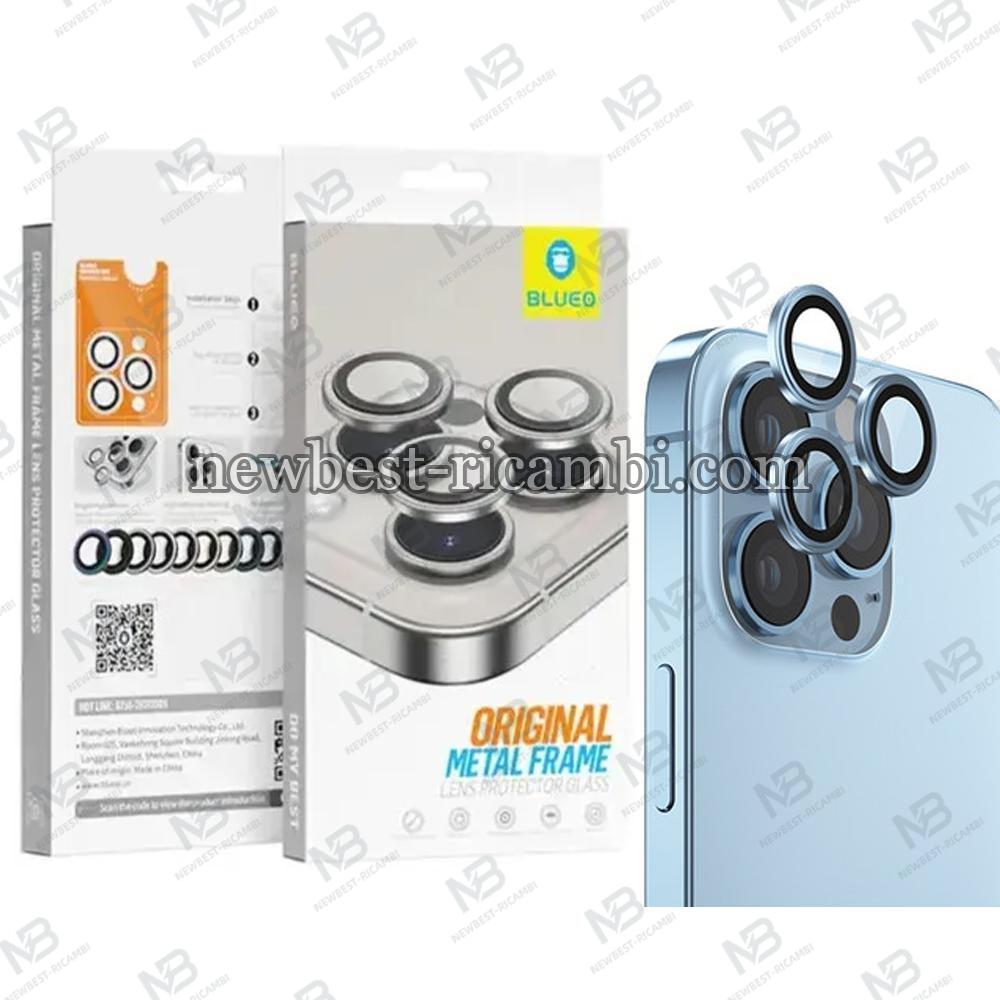 Blueo Original Metal Frame Lens Protector Glass iPhone 13 Pro / 13 Pro Max Light Blue In Blister