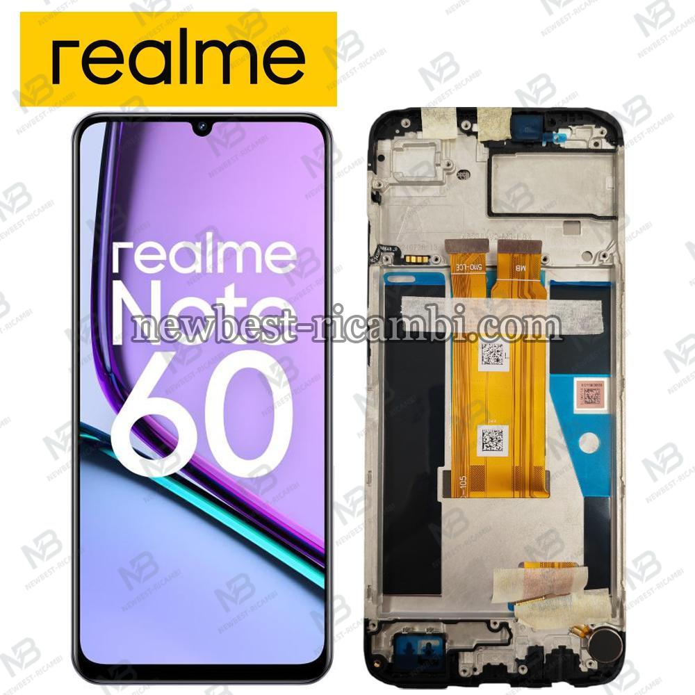 Realme Note 60 4G (RMX3933) Touch + Lcd + Frame Black Service Pack